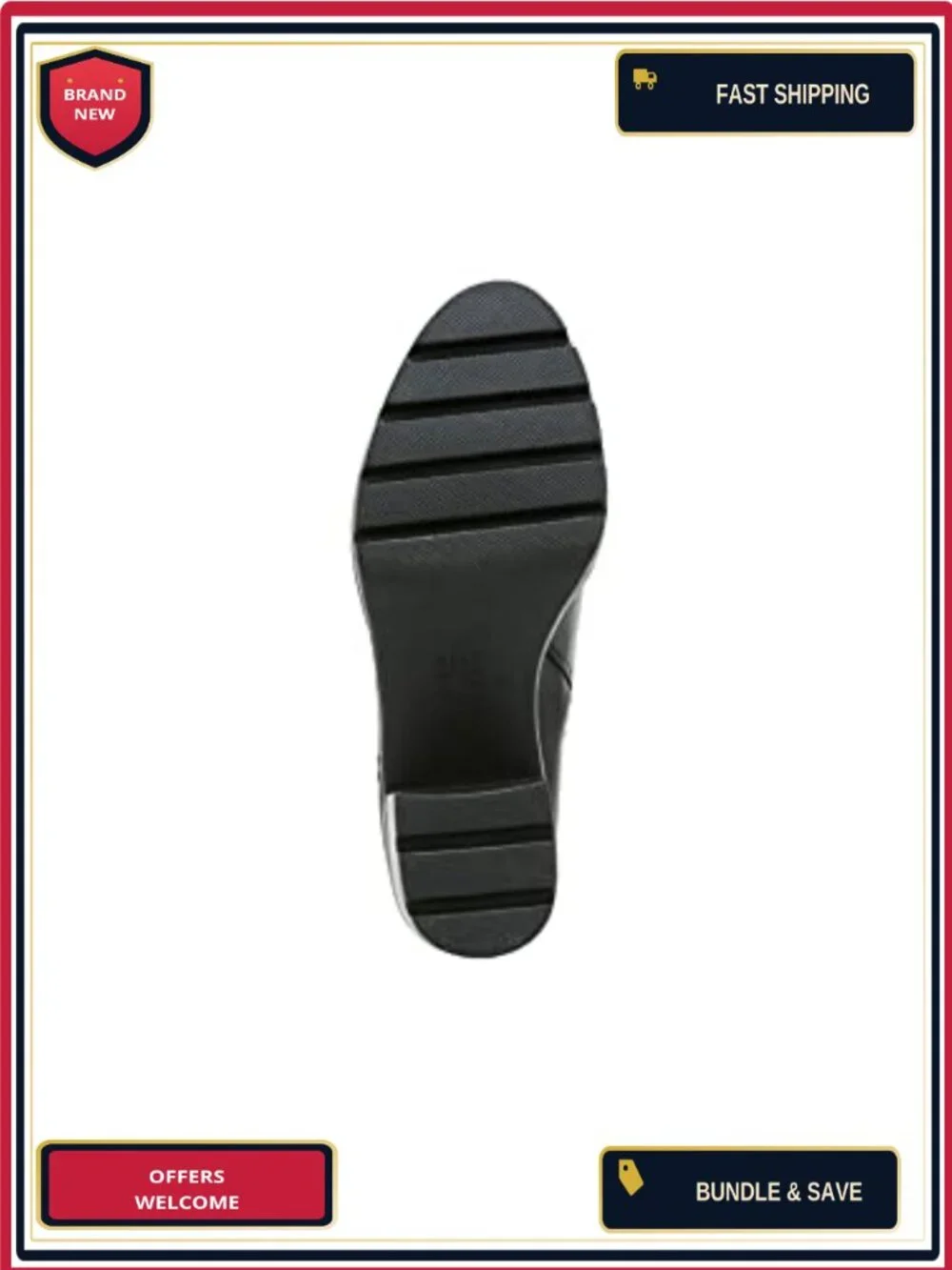 Waterproof Leather Ankle Bootie with Lug Sole, Side Zip, Block Heel